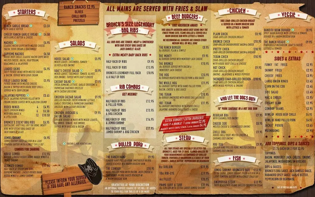 Menu_Bronco's Pizza & Ribshack_Worcester Park_immagine_3