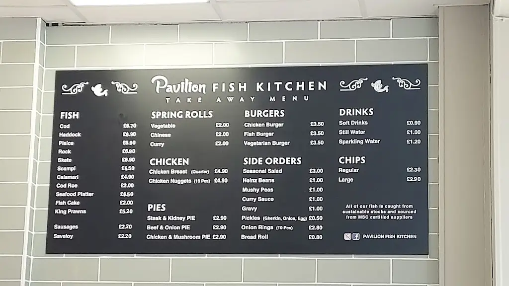 Menu_Pavilion Fish & Chips Worcester Park_Worcester Park_image_1