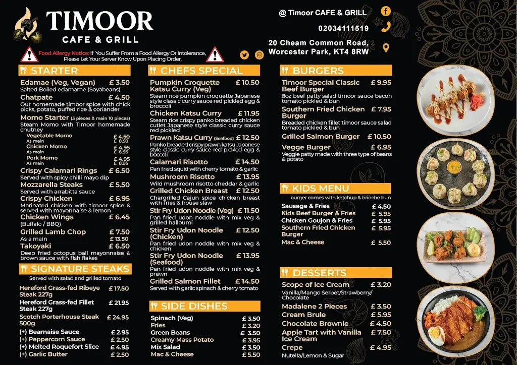 Menu_Timoor cafe and grill_Worcester Park_image_2