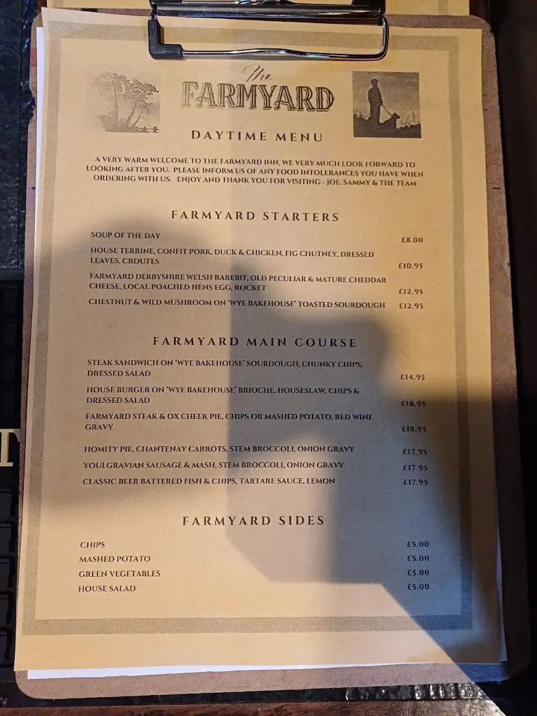 Menu_Farmyard Inn, Youlgreave_Youlgreave_immagine_1