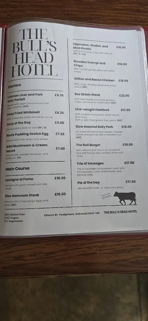 Menu_The Bulls Head Hotel_Youlgreave_immagine_2