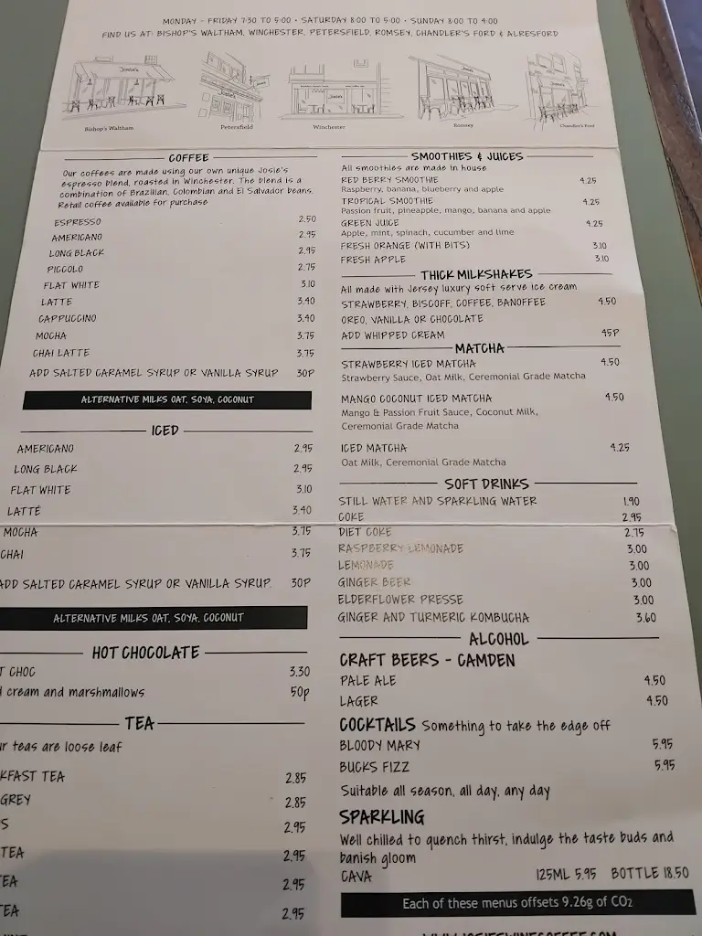 Menu_Josie's_City of Winchester_image_3