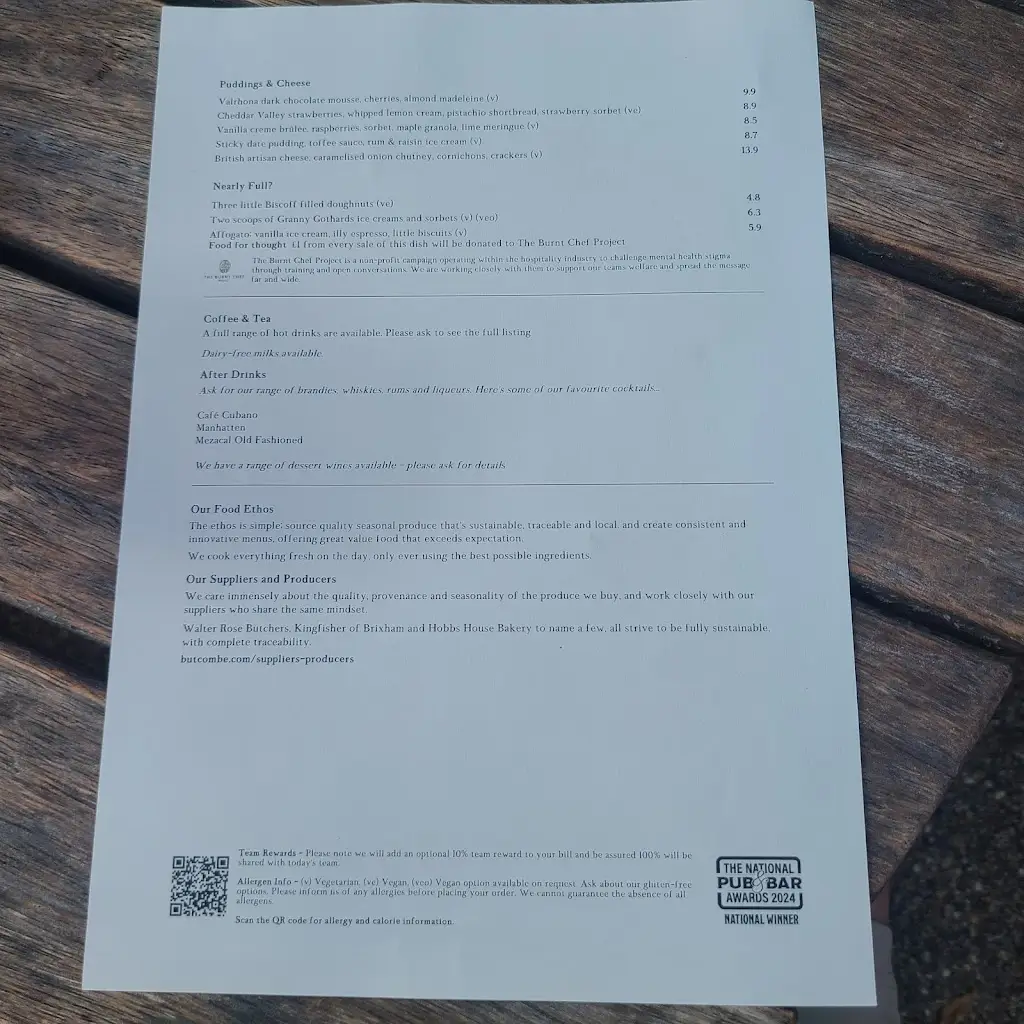 Menu_The George Inn, Norton St Philip_Test Valley_image_1