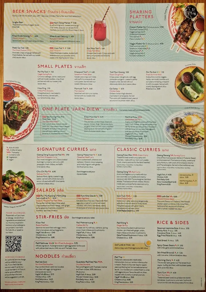 Menu_Rosa's Thai York_York_image_1