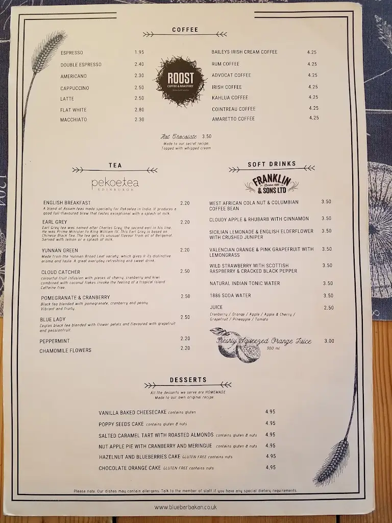 Menu_The Blue Barbakan_York_image_4