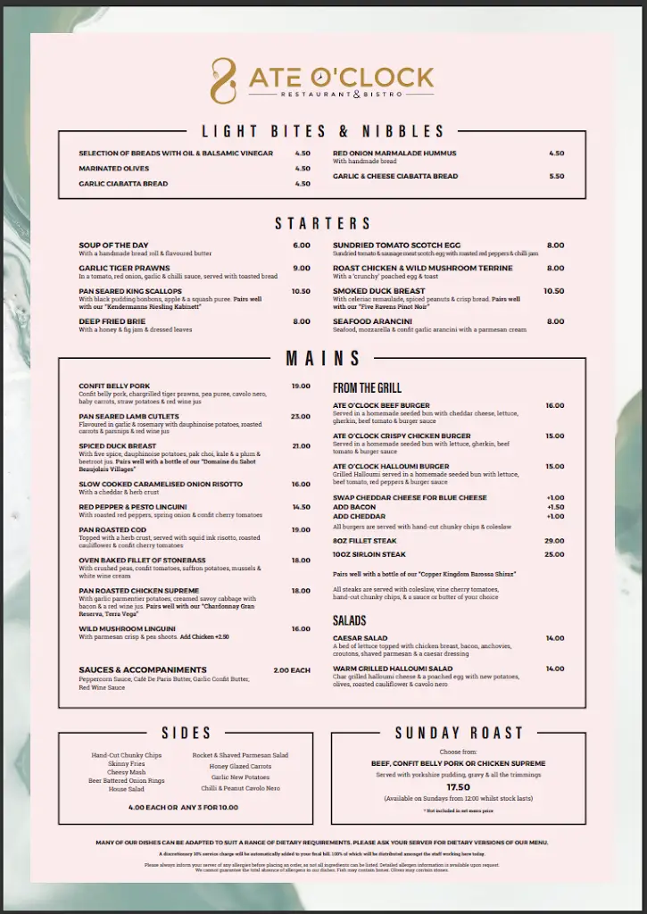 Menu_Ate O'Clock_York_immagine_1