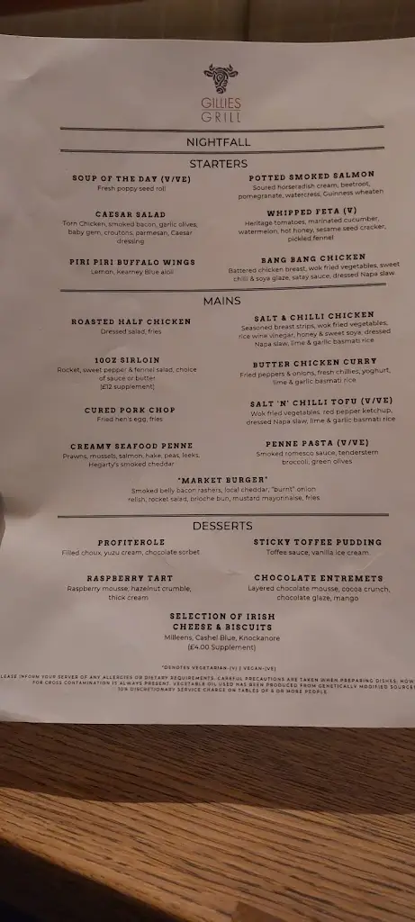 Menu_Gillies Restaurant_Ahoghill_image_1
