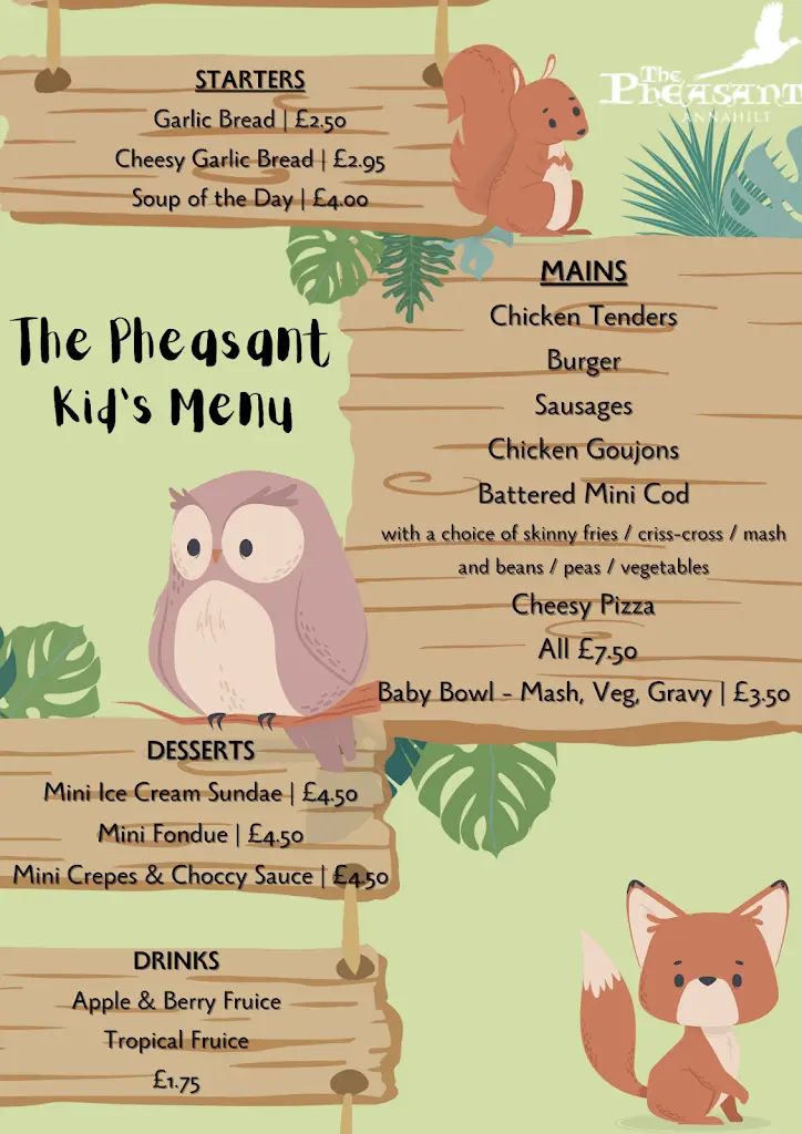 Menu_The Pheasant Restaurant_Annahilt_image_2