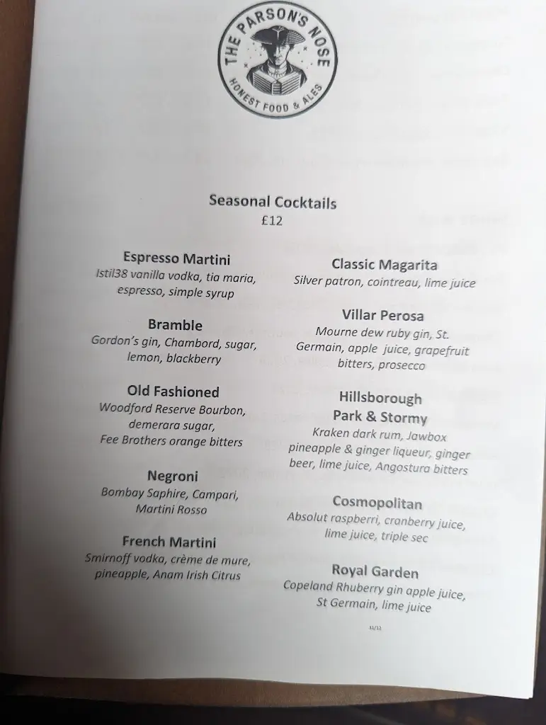 Menu_The Parson's Nose_Annahilt_image_2