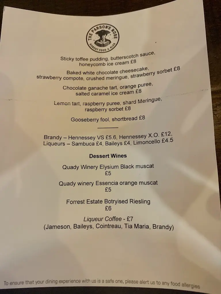 Menu_The Parson's Nose_Annahilt_image_4