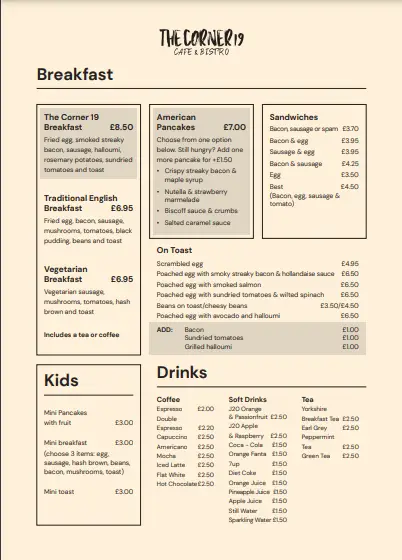 Menu_THE CORNER 19 CAFE & BISTRO_Yeadon_image_2