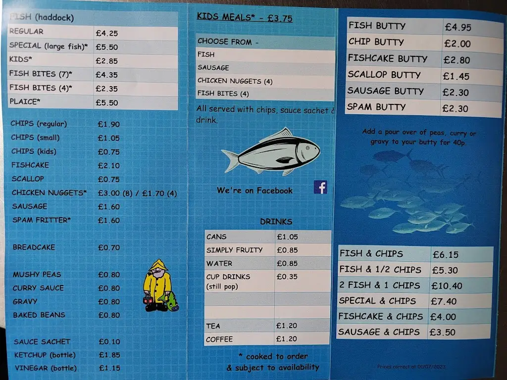 Menu_The Little Fisherman_Yeadon_image_2