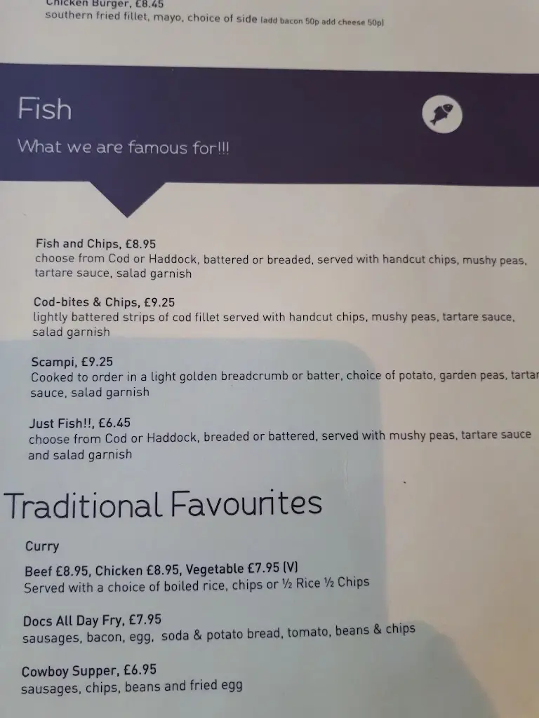 Menu_Doc's Fish & Chips, Ardglass_Ardglass_immagine_2