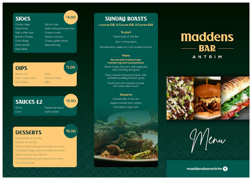 Menu_Maddens Bar & Grill Antrim_Antrim_image_2