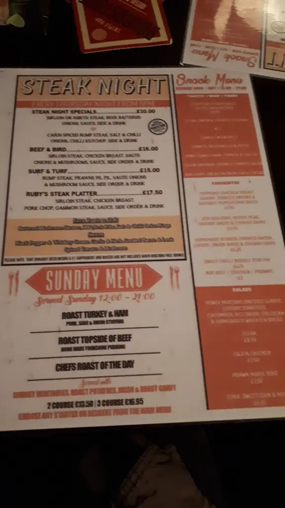 Menu_The Bridge End Bar_Antrim_image_2