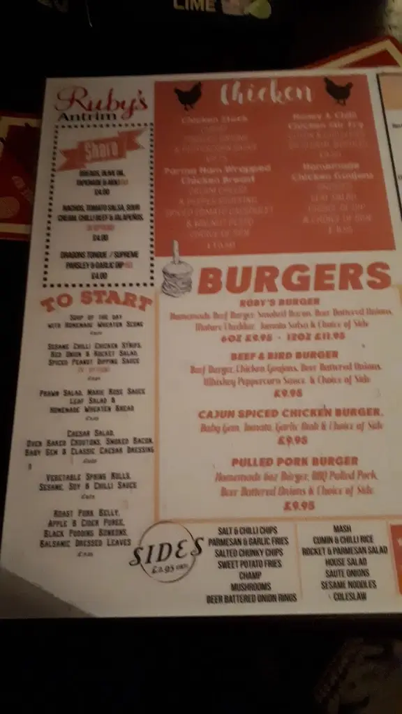 Menu_The Bridge End Bar_Antrim_image_3