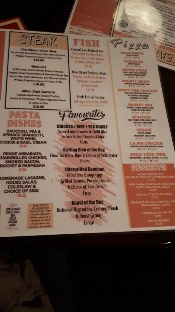 Menu_The Bridge End Bar_Antrim_image_4