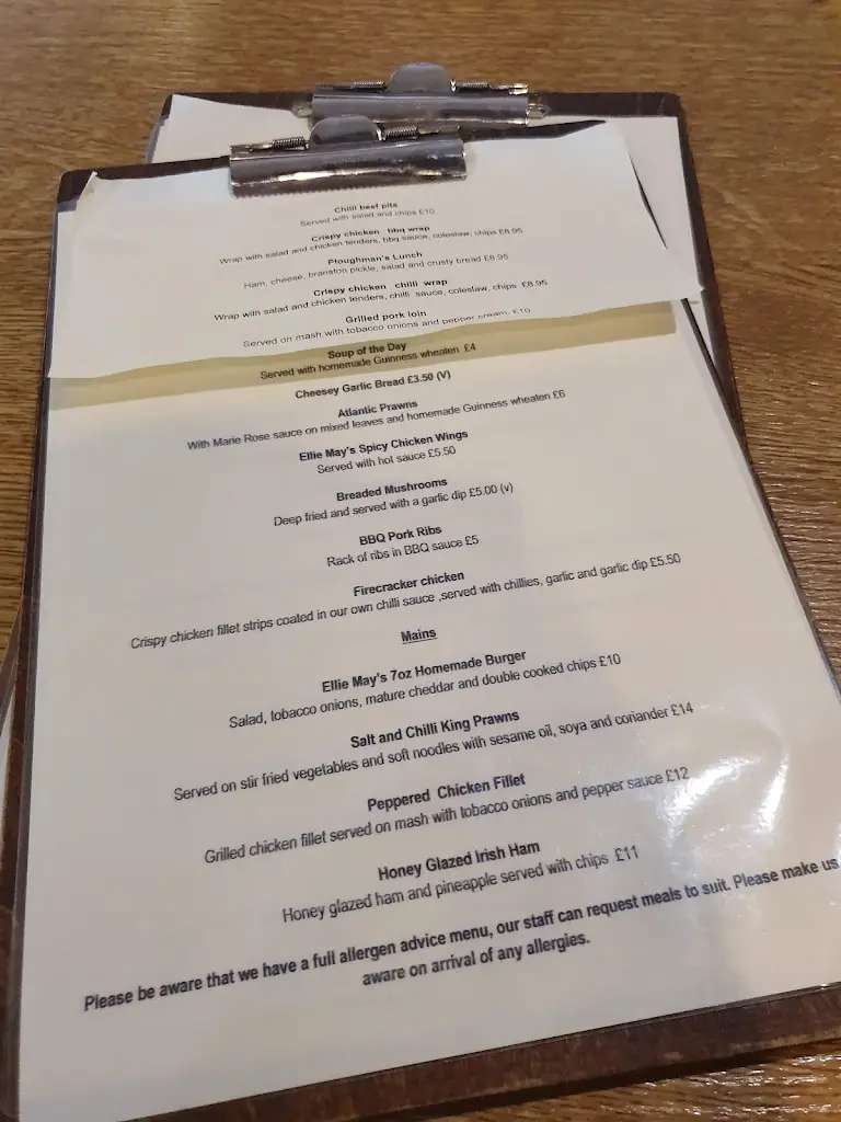 Menu_Foxes Pub & Restaurant_Antrim_image_2