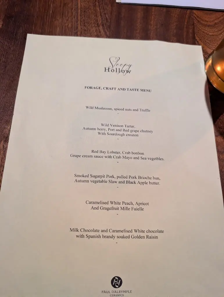 Menu_Sleepy Hollow_Antrim and Newtownabbey_image_2