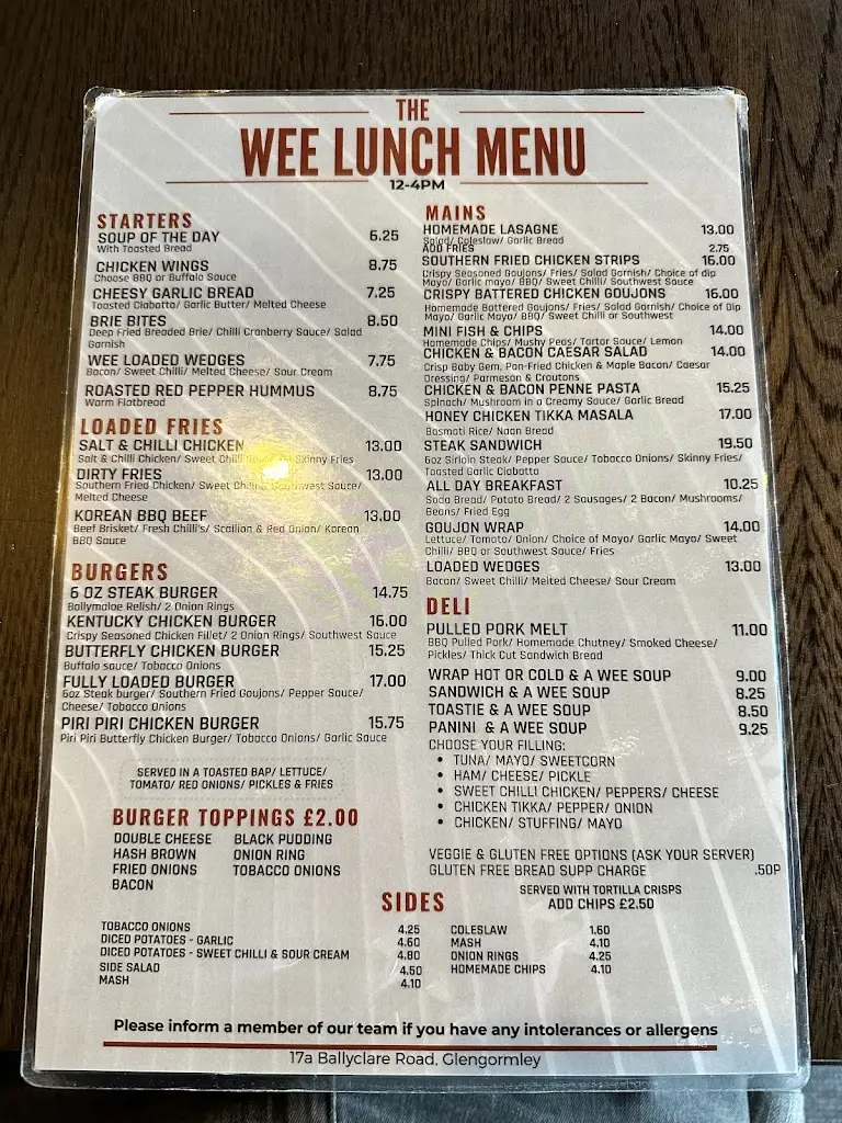 Menu_The Wee Bistro_Antrim and Newtownabbey_image_1
