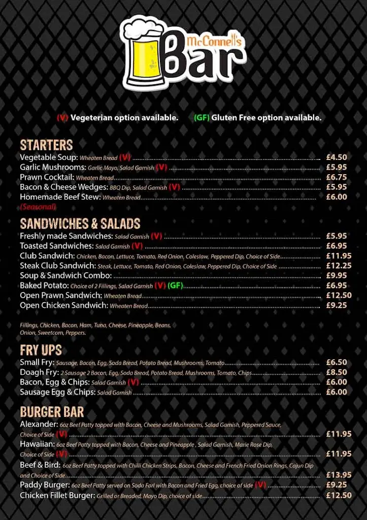 Menu_McConnells of Doagh_Ballyclare_image_2