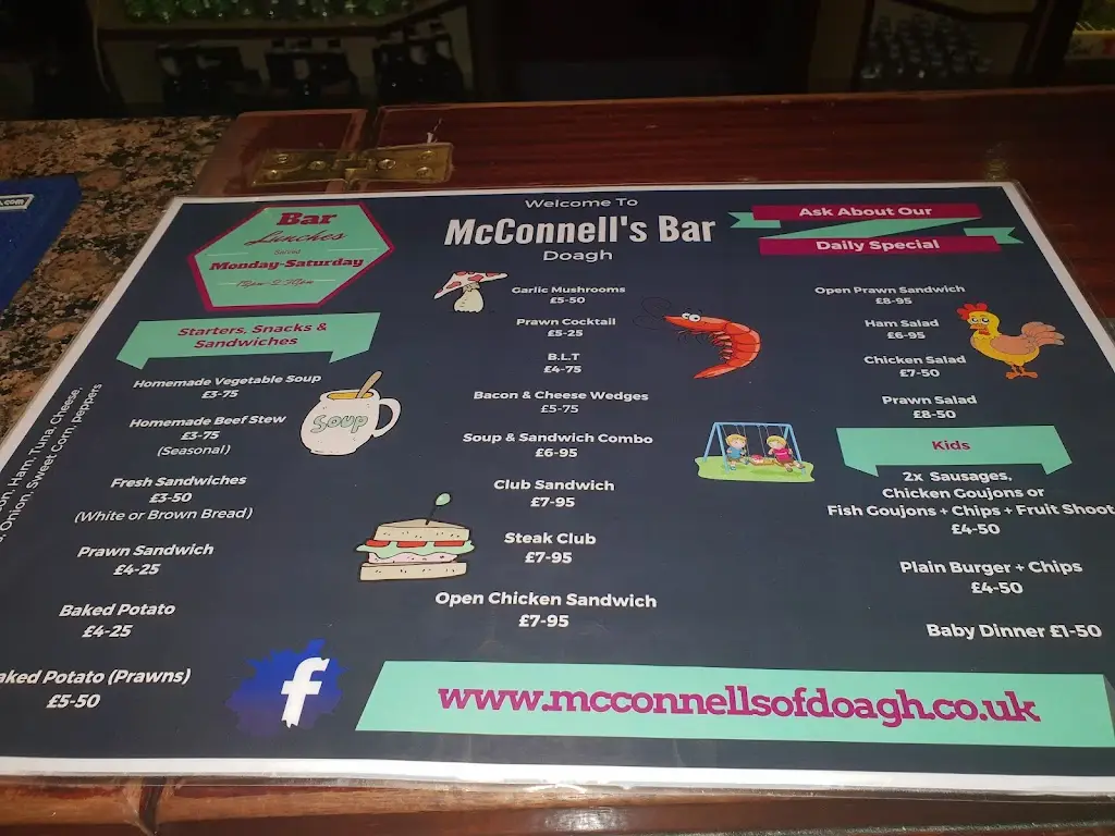 Menu_McConnells of Doagh_Ballyclare_image_3