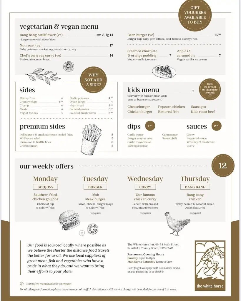 Menu_The White Horse Inn_Ballynahinch_image_2