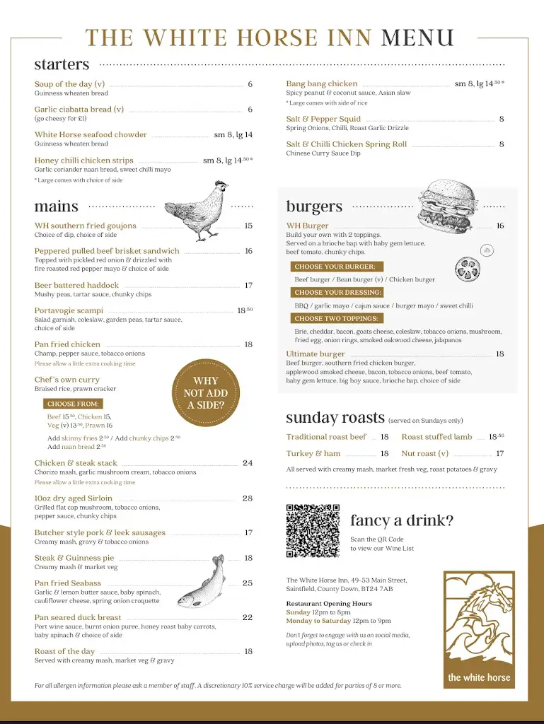 Menu_The White Horse Inn_Ballynahinch_image_3
