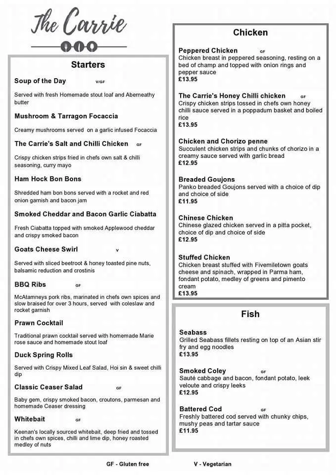 Menu_The Carrie Restaurant_Ballymena_image_2