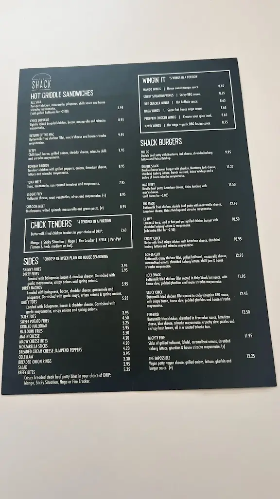 Menu_The Shack_Biggleswade_image_1