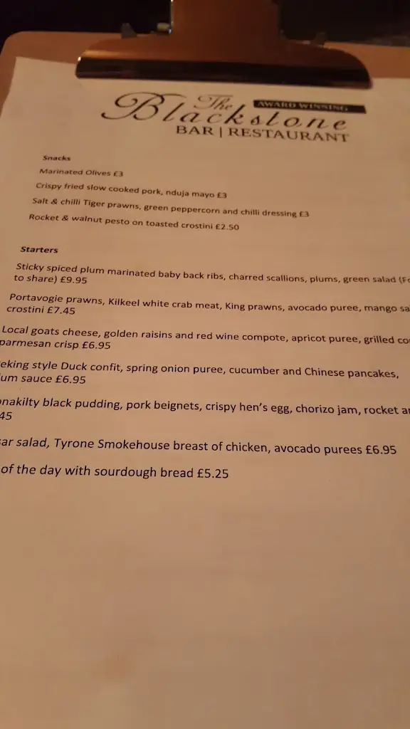 Menu_The Blackstone Bar & Off Sales_Ballymena_image_4