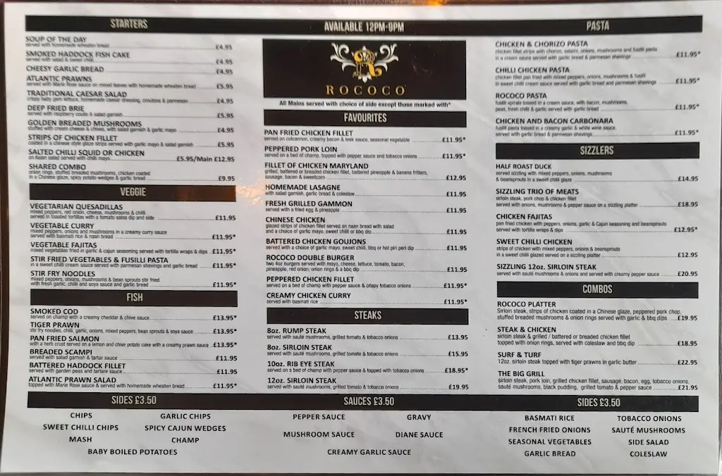 Menu_Rococo_Ballymena_image_1