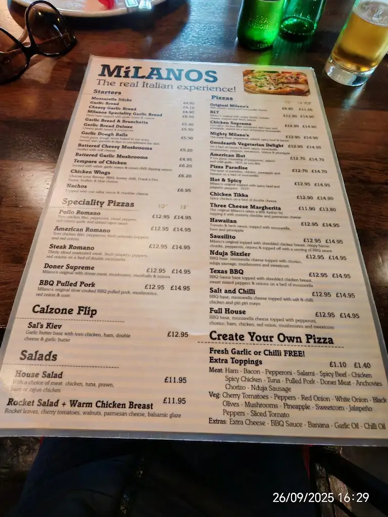 Menu_Milanos Ballymena_Ballymena_image_2
