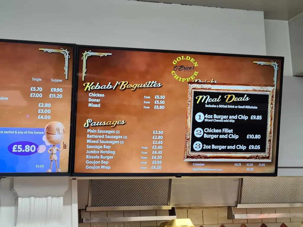 Menu_The Golden Chipper_Ballykelly_immagine_2