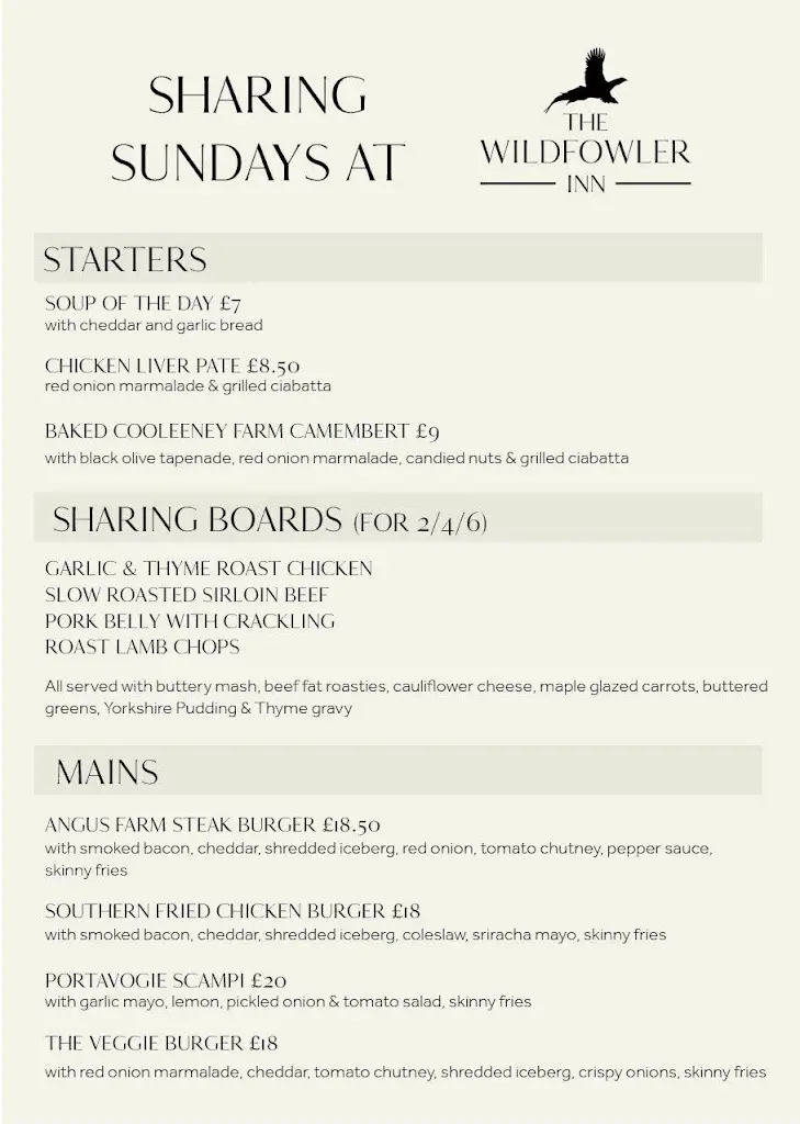 Menü_The Wildfowler Inn_Ballywalter_Bild_2