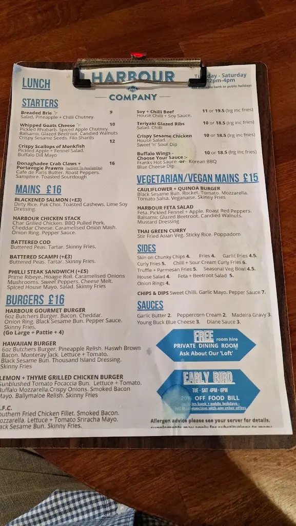 Menu_Harbour and Company Wood Fired Kitchen_Ballywalter_image_2