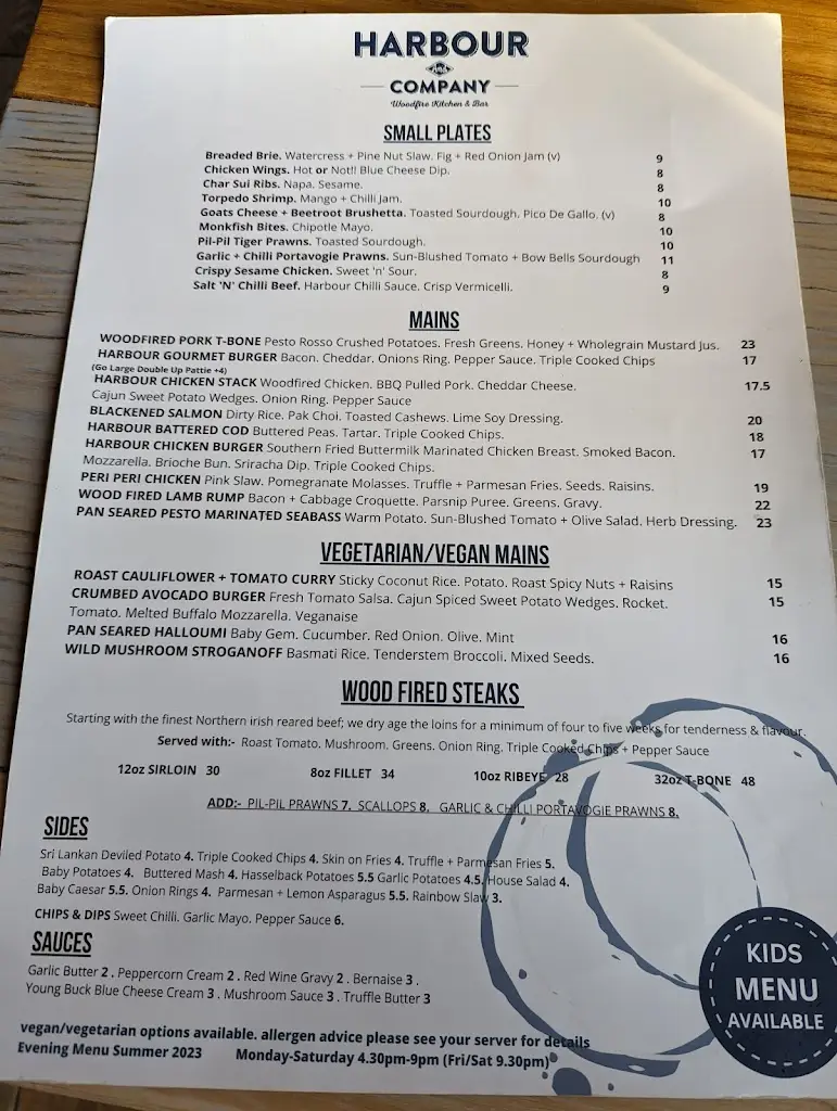 Menu_Harbour and Company Wood Fired Kitchen_Ballywalter_image_3