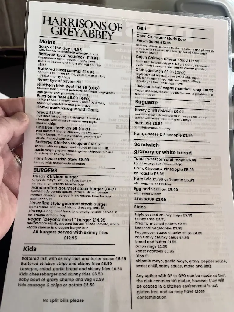 Menu_Harrisons of Greyabbey_Ballywalter_image_4