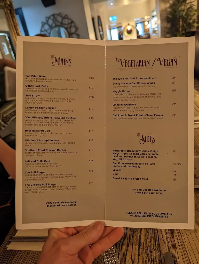 Menu_The Bull & Claw Donaghadee_Ballywalter_image_3