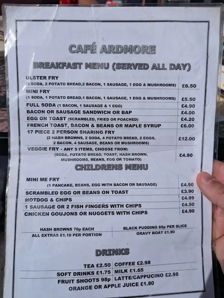 Menu_Ardmore Cafe_Ballywalter_image_1