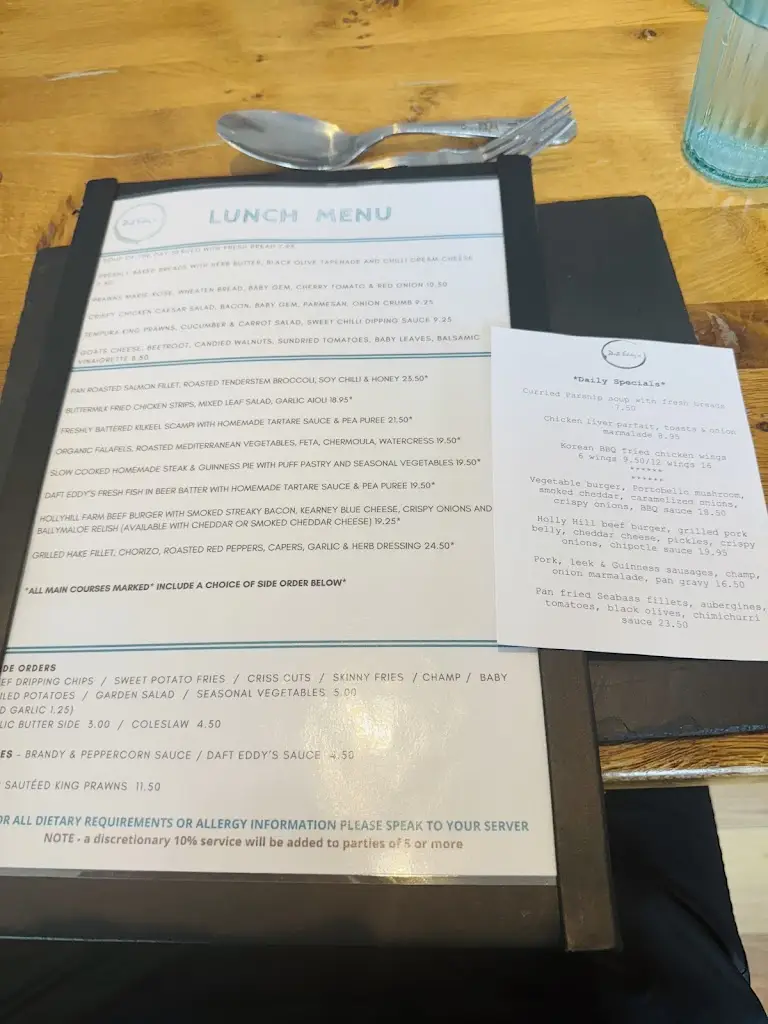 Menu_Daft Eddy's | Bar & Restaurant_Ballywalter_image_2