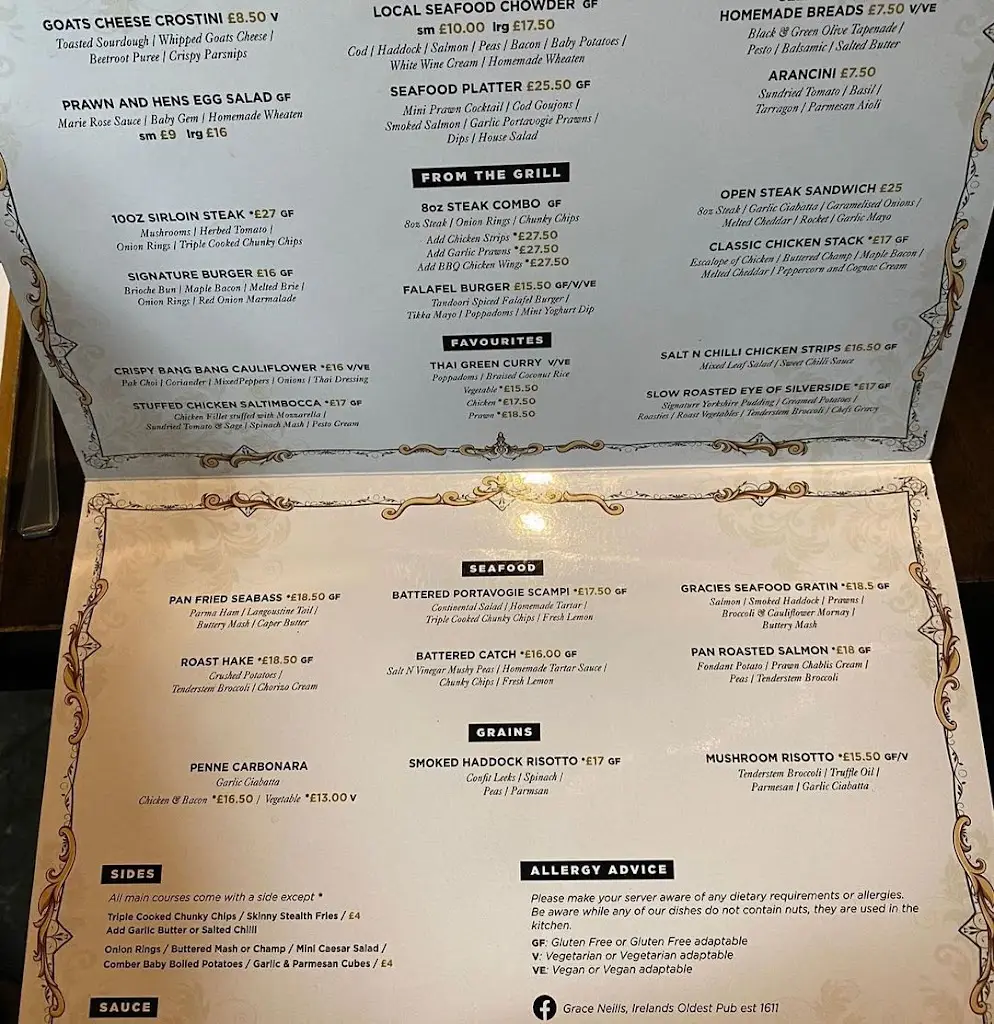 Menu_Grace Neill's_Ballywalter_image_3