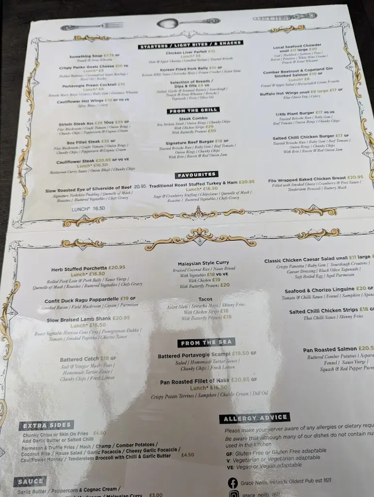 Menu_Grace Neill's_Ballywalter_image_4