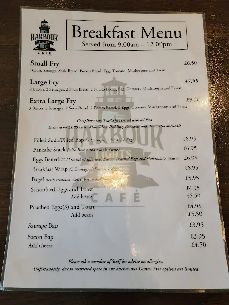 Menu_Harbour Lights Cafe_Carnlough_immagine_1