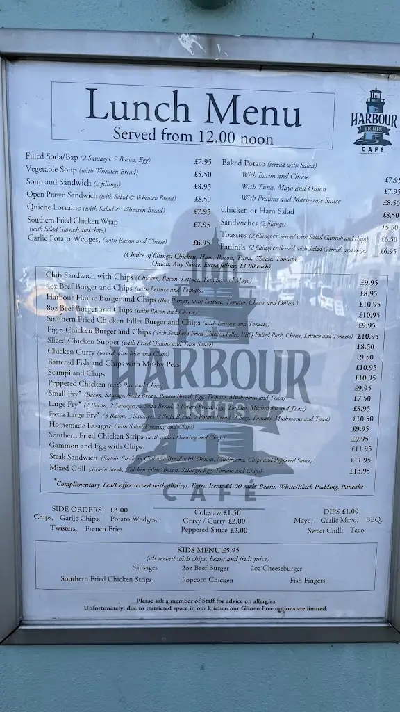 Menu_Harbour Lights Cafe_Carnlough_immagine_2