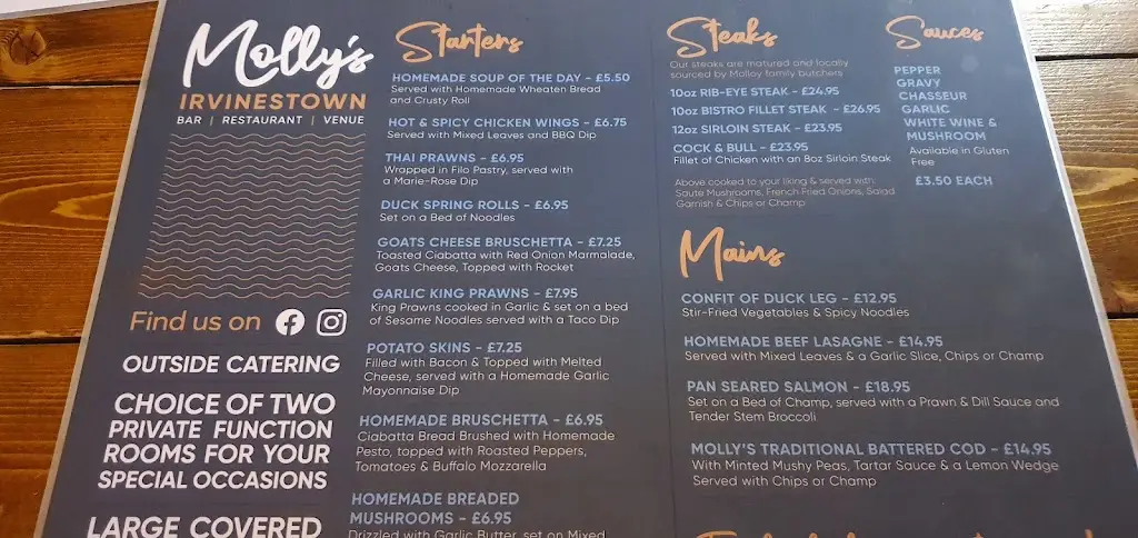 Menu_Molly's Bar_Ballinamallard_image_3