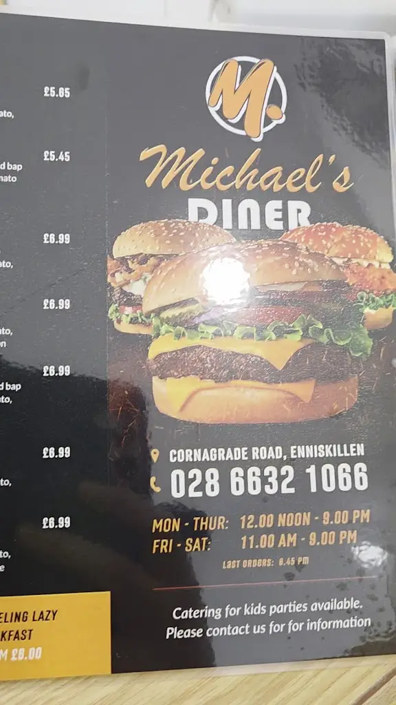 Menu_Michael's Diner_Ballinamallard_image_1