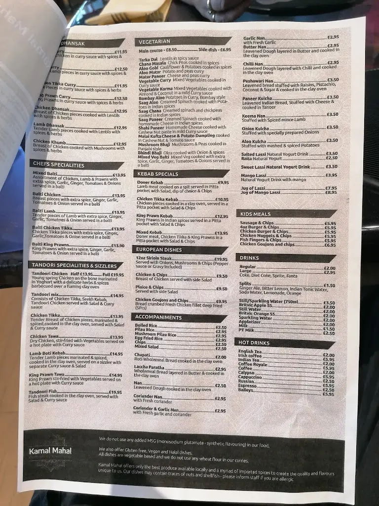 Menu_Kamal Mahal_Ballinamallard_image_1