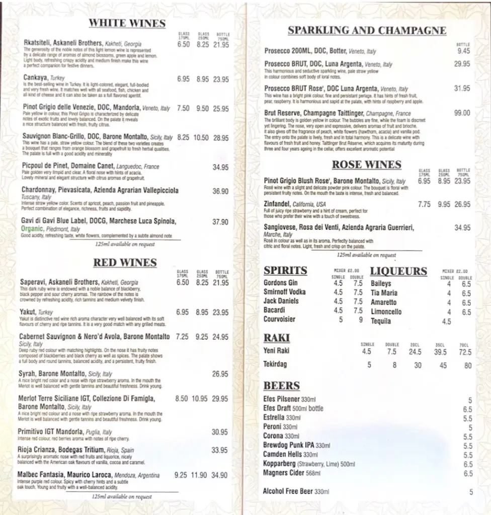 Menu_Taş Fırın Turkish Restaurant - Shoreditch_Bethnal Green_image_1