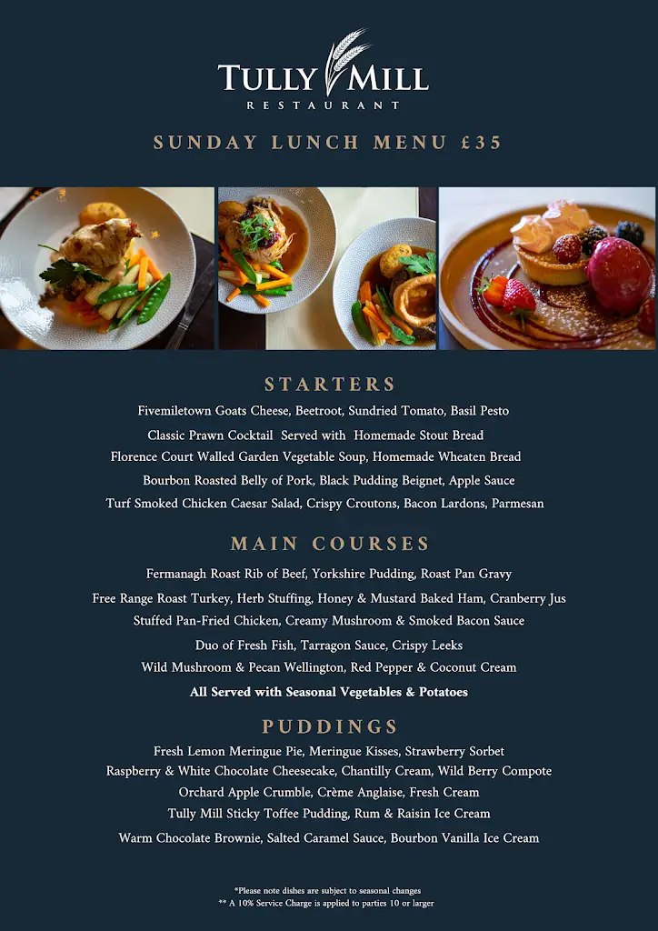 Menu_Tully Mill Restaurant_Ballinamallard_image_1